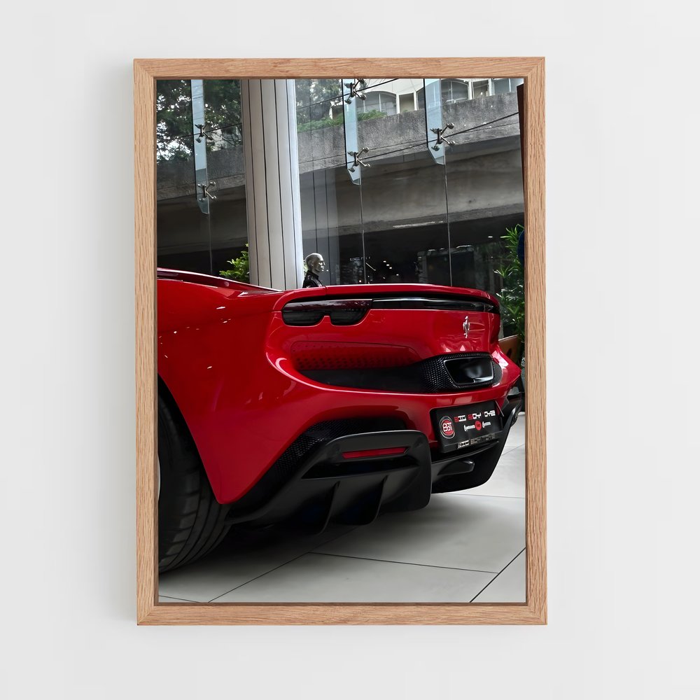 Poster gtb de middle – affiche Ferrari (vue 4)